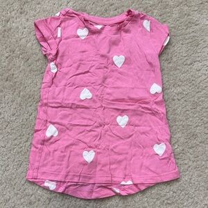 Amazon Essentials Pink and White Heart Kids T-Shirt - Size 3T